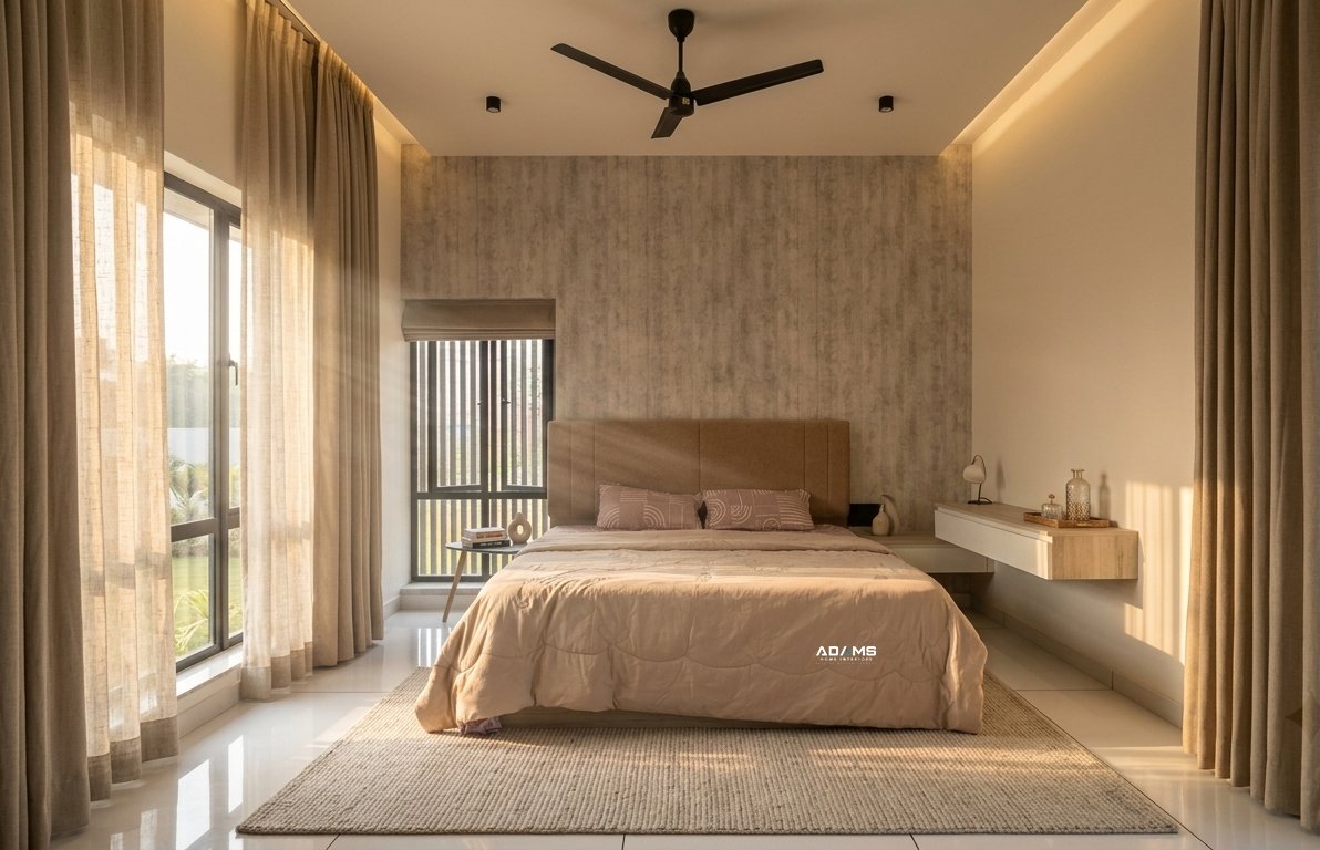 Calm bedroom — design concept